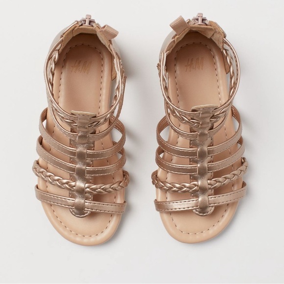 H&M Kids Gold Braided Sandals - Picture 4 of 6